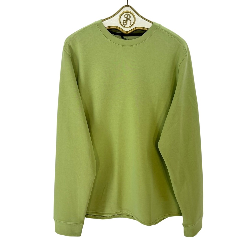 VRST Golf Acle Crewneck Mens LARGE Green Seedling Performance Pullover Athletic